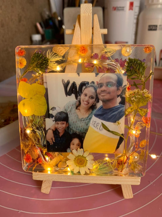 Gleaming Memories Gorgeous Resin LED Photo Frame