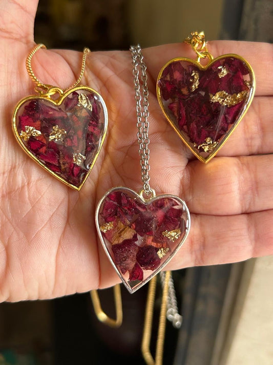 Resin Heart Pendant