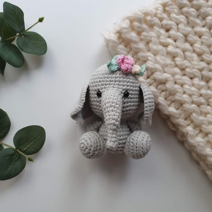 Tiny Marvels- Cute Mini Elephant Crochet Dolls