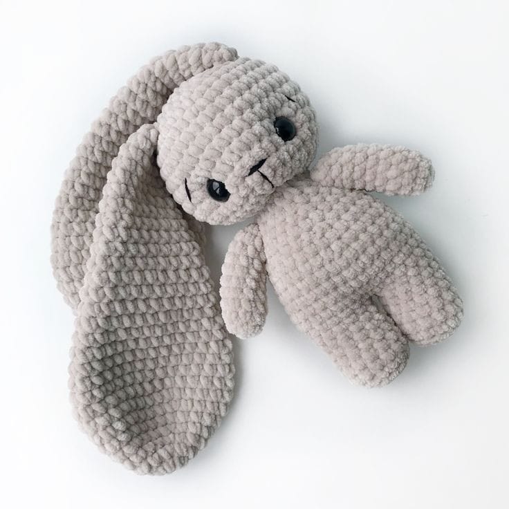 Tiny Happiness With Mini Crocheted Rabbits