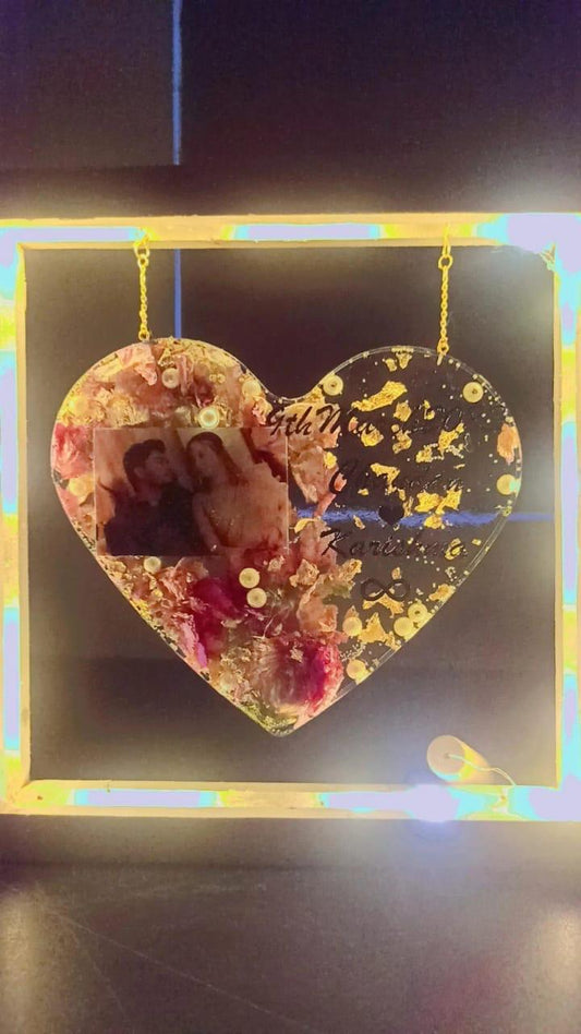 Everlasting Embrace Resin Heart Frame