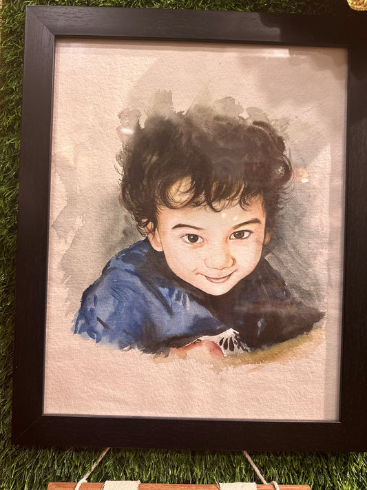 AquaArt Customized Watercolor Portrait