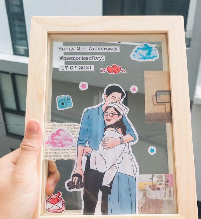 Artistry in Focus Handcrafted Cutout illustration Frame