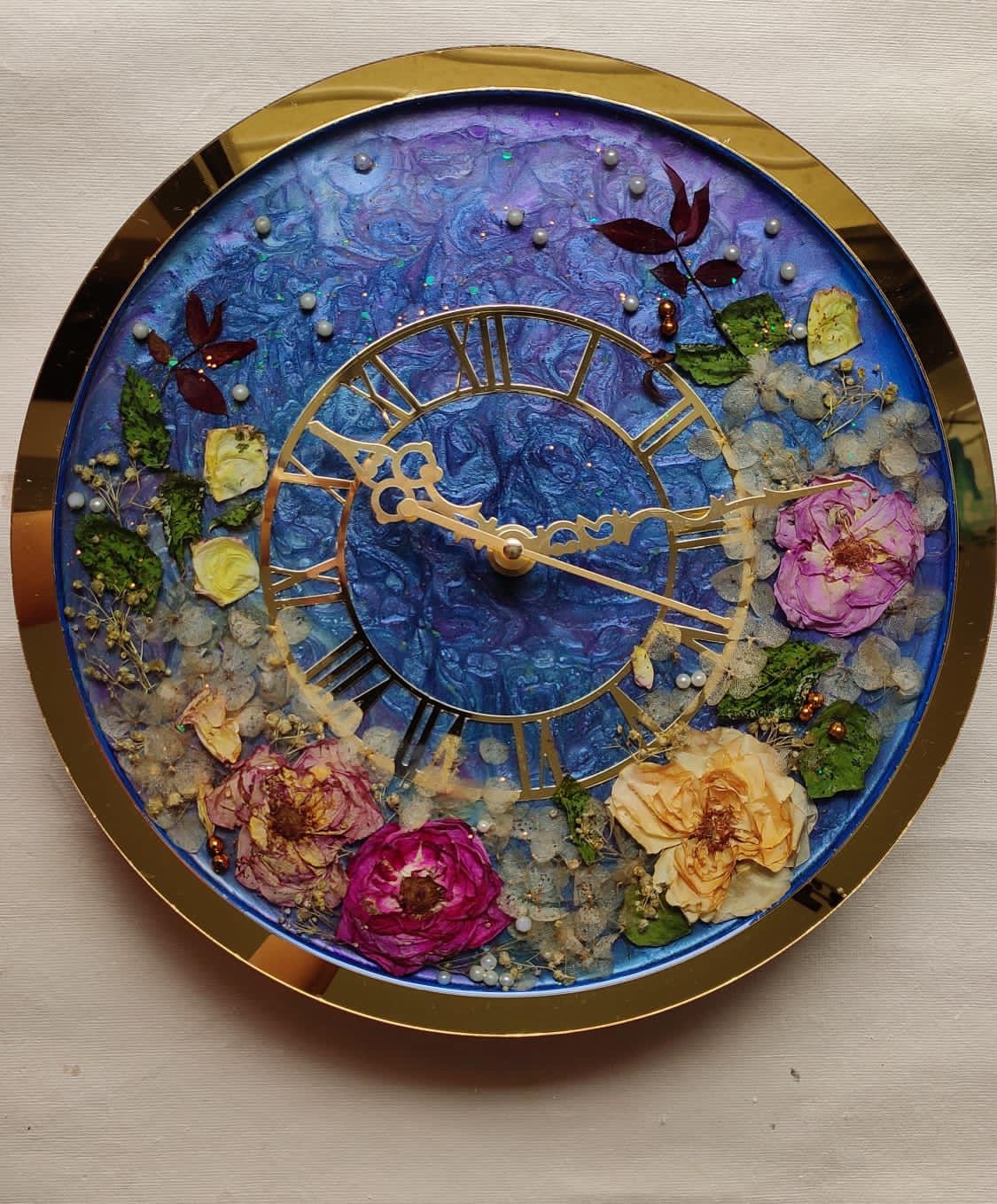 Celestial Dreams Resin Clock