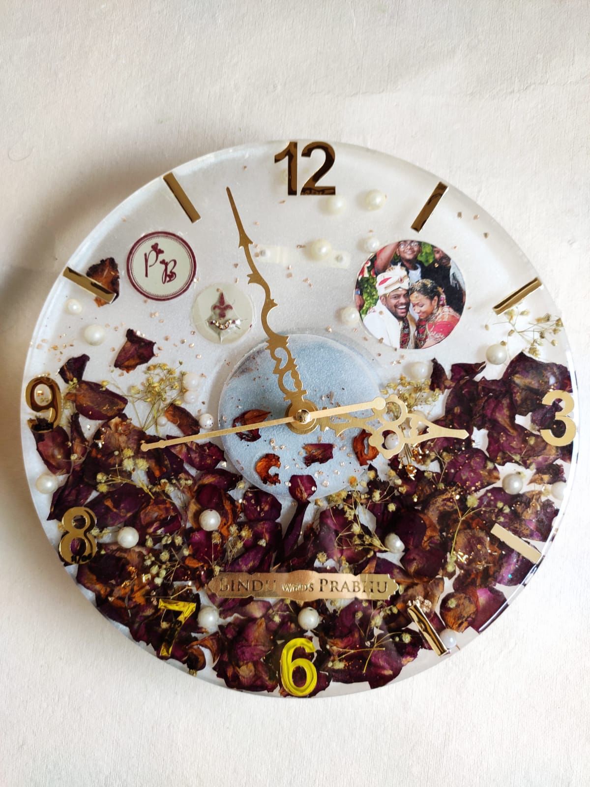 Cherished Memories Photo Resin Clock