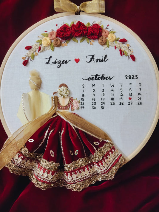 Wedding Embroidery Hoop