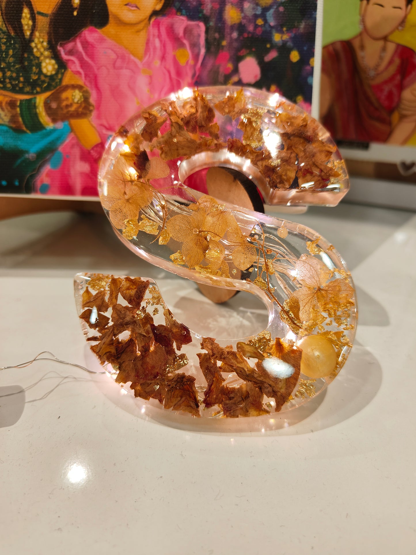 Serenity Resin Letter S