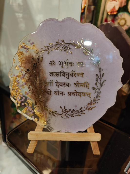 Divine resin Gayatri Mantra