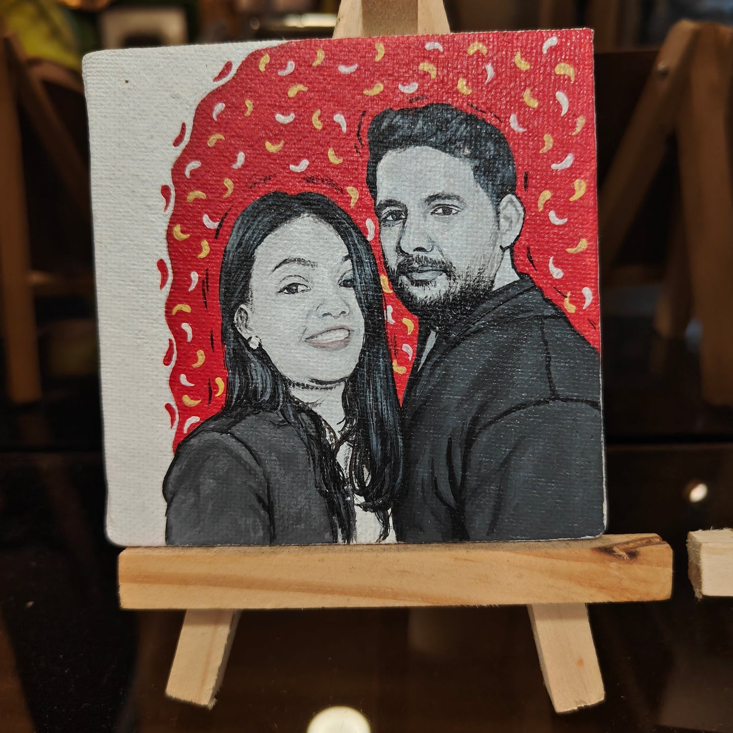 Timeless Bond: A Handmade Couple's Portrait