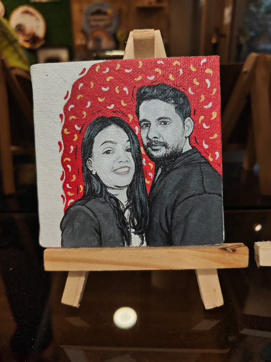 Timeless Bond: A Handmade Couple's Portrait