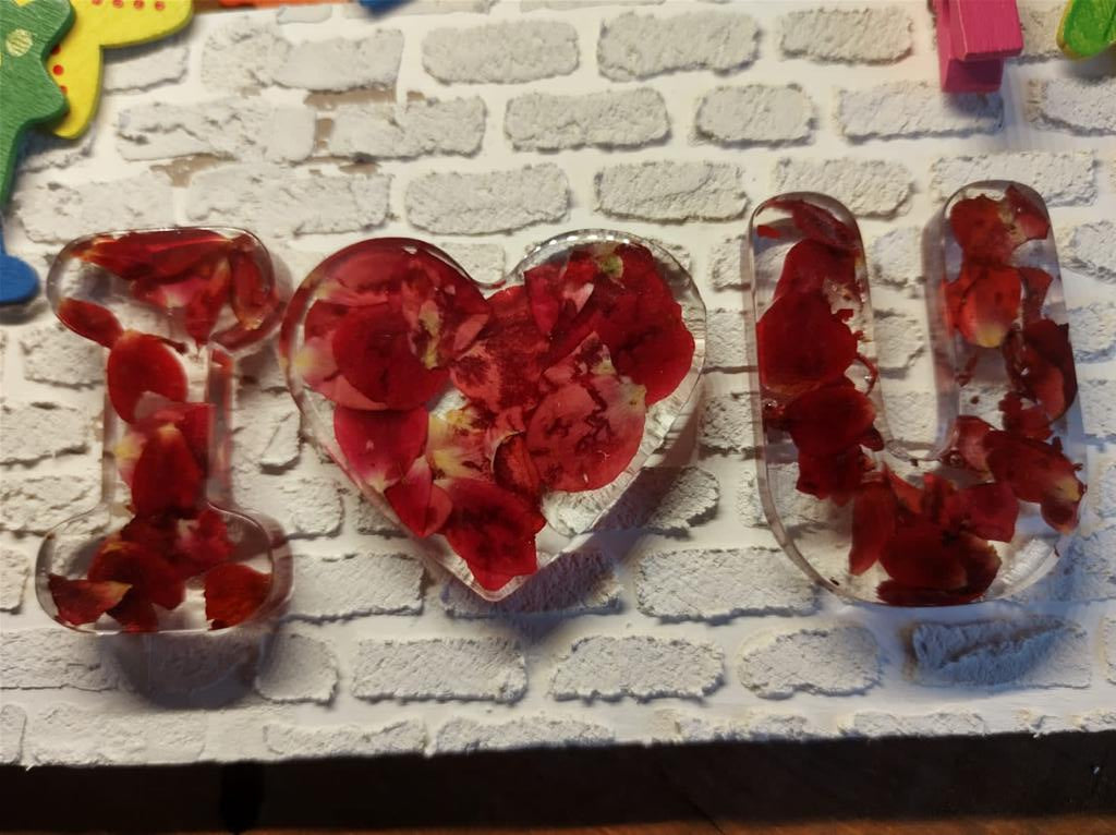 Everlasting Love Resin I Love You Name Letters