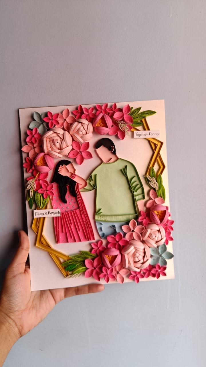 Paper Art - Customized Quilling 3D Unique Gift