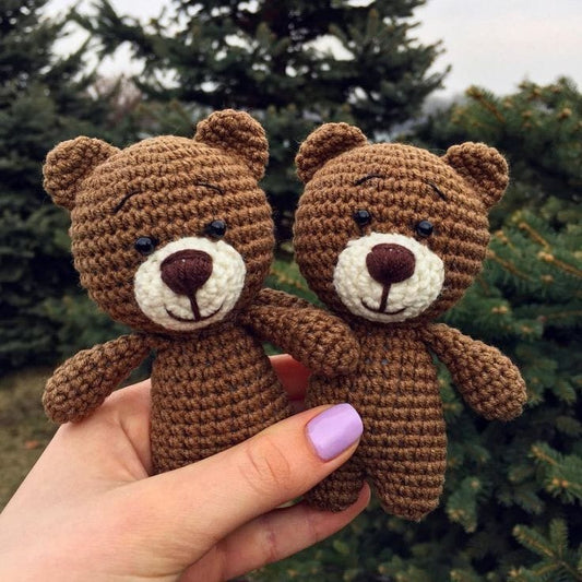 Crafted Comfort Of Mini Crochet Bear Dolls