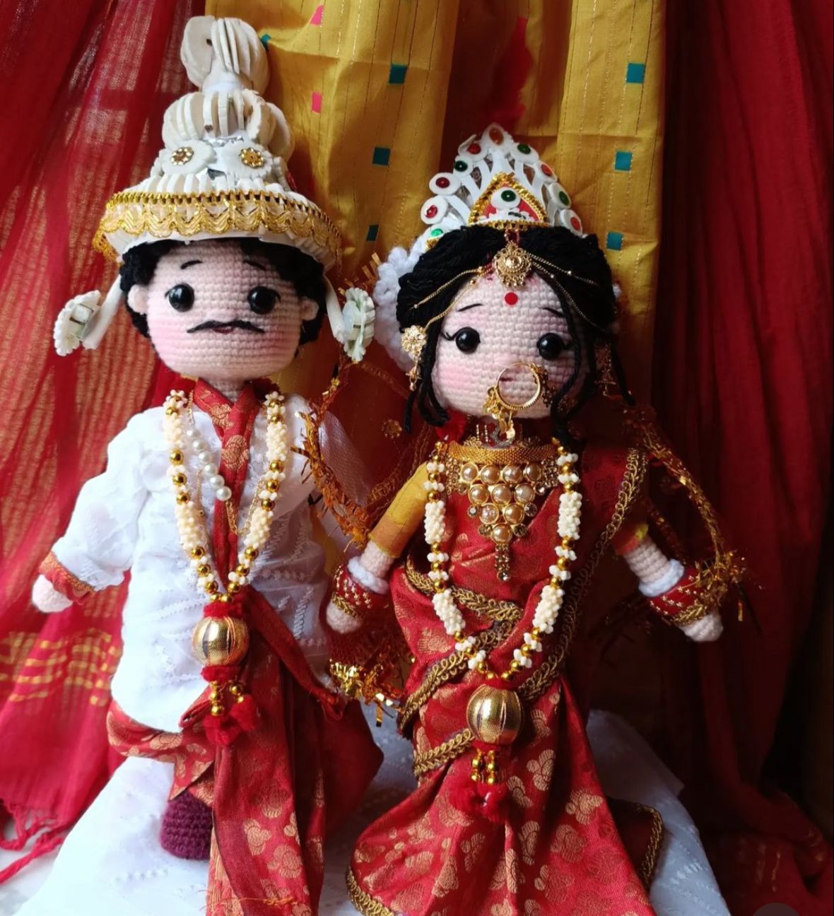 Bengali bride and groom 2024 dolls