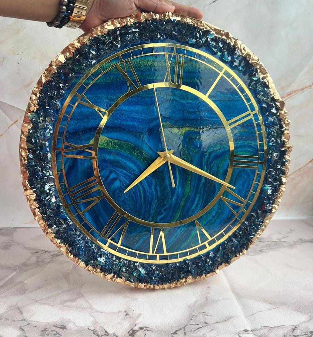 Luminary Handmade Resin Clock