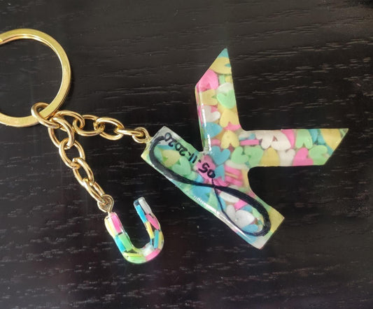 Keynote 'K' Resin Keychain