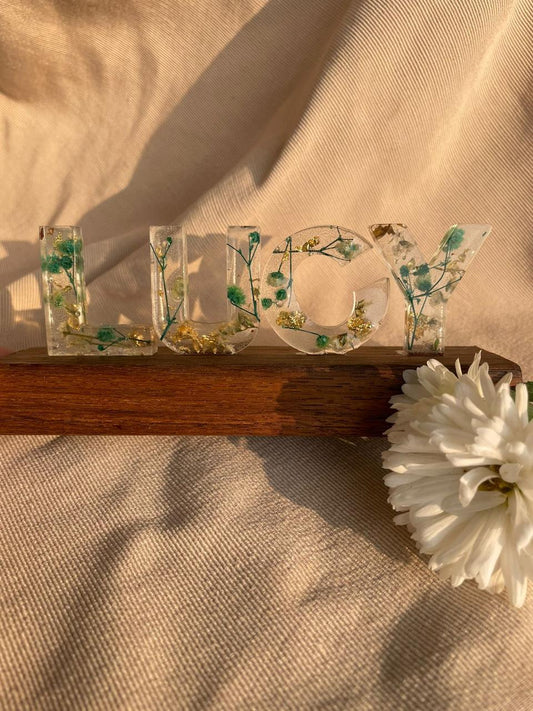 Luminous Resin Name Plaque