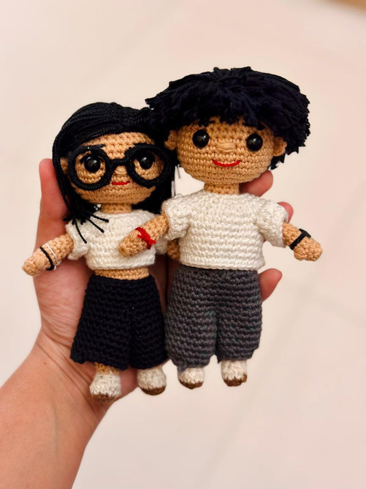 Tangled Hearts Crochet Couple