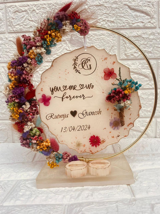 Lovers' Gleam Resin Ring Platter