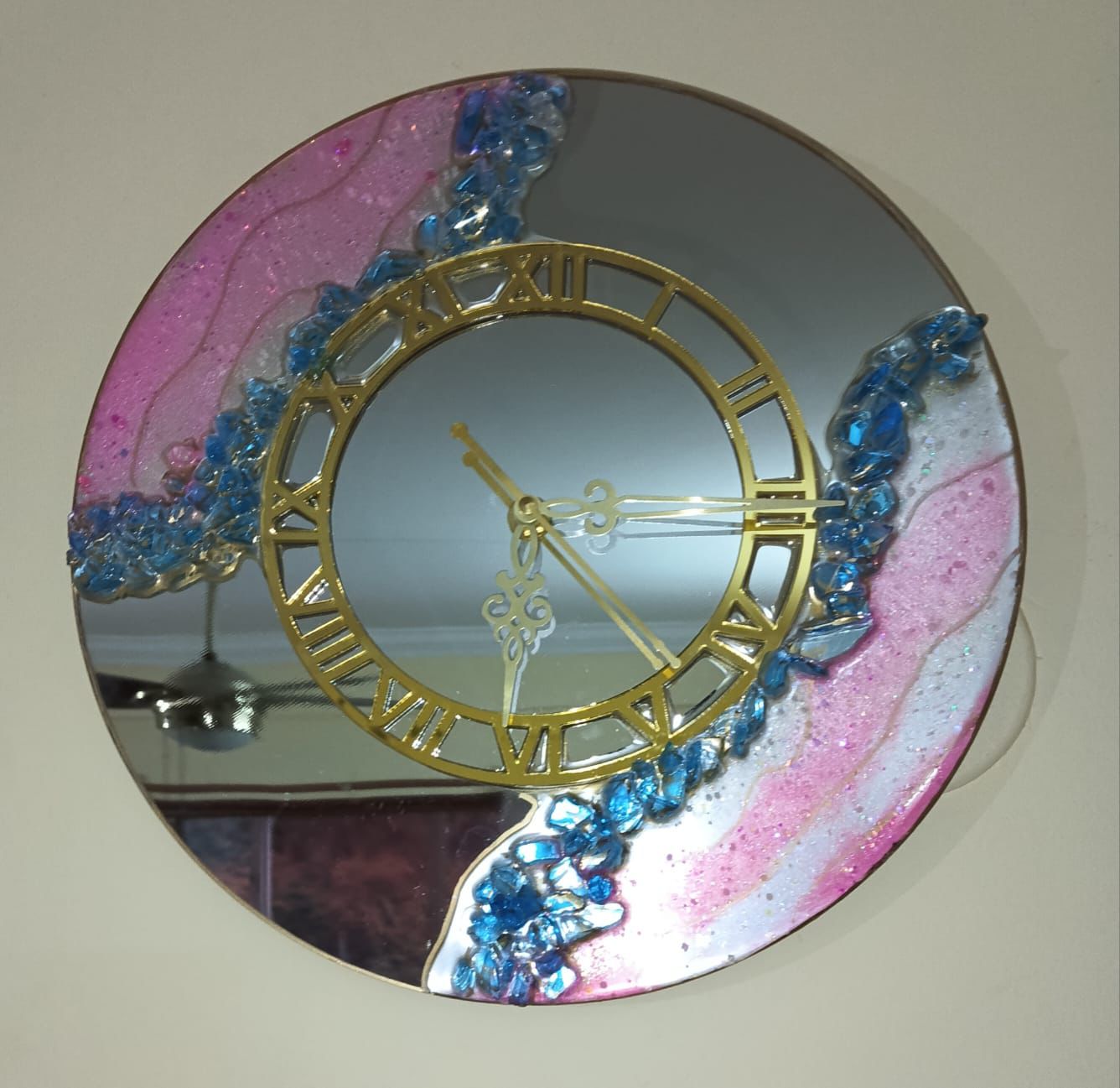 Timeless Elegance Resin Wall Clock