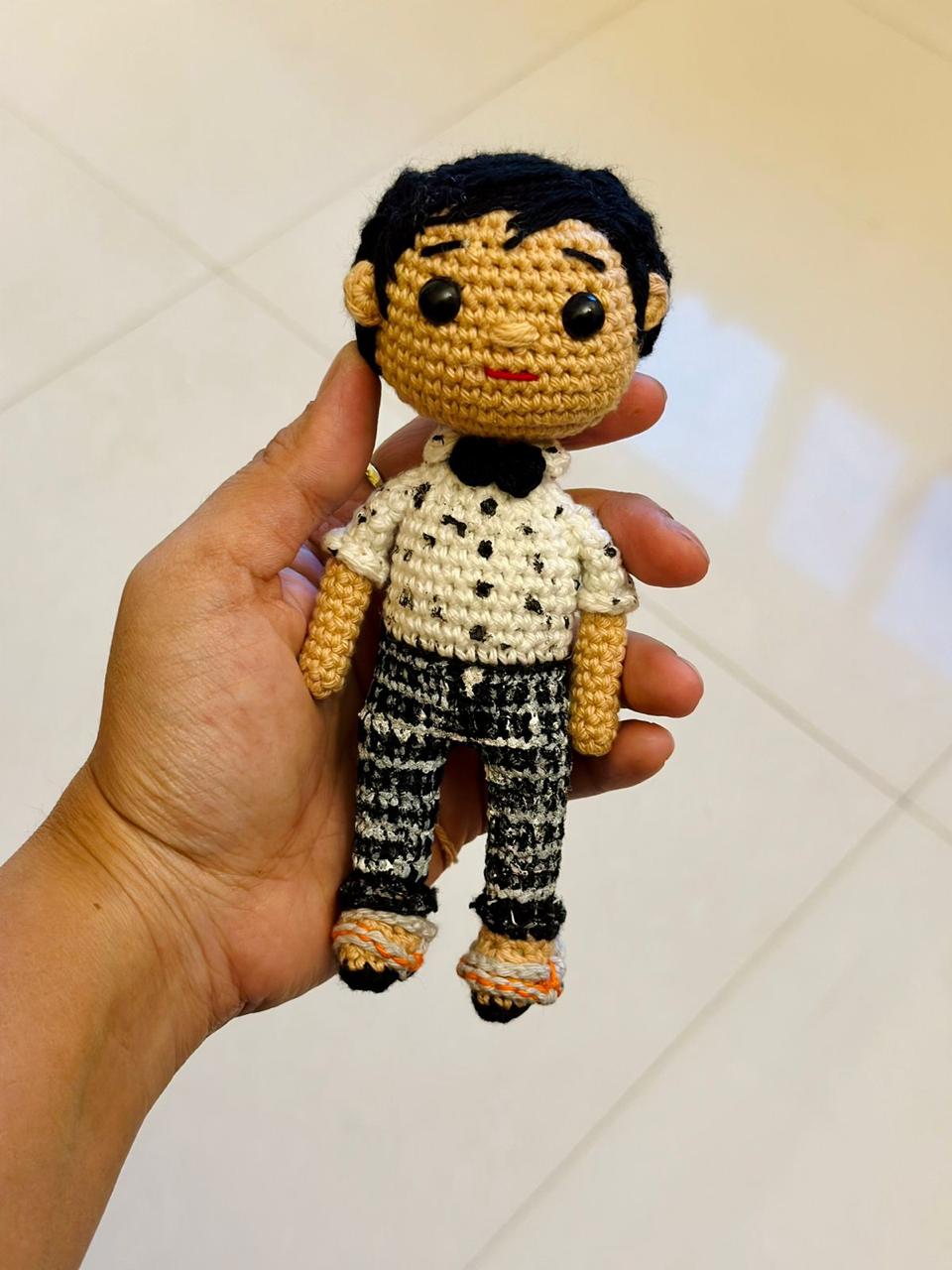 Crafted Gentleman Crochet Figure