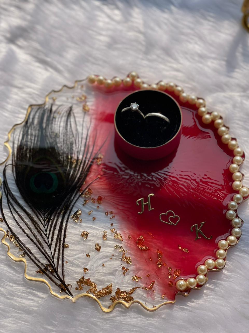 Enchanted Elegance Resin Ring Platter