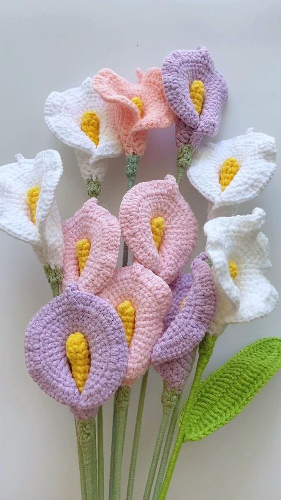 Whispering Crochet Flowers Petals Bouquet