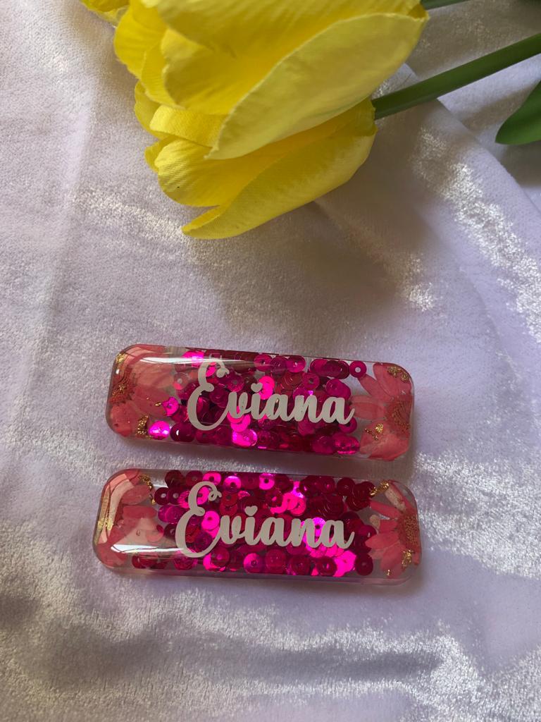 GlamGrip Custom Resin Hair Clips