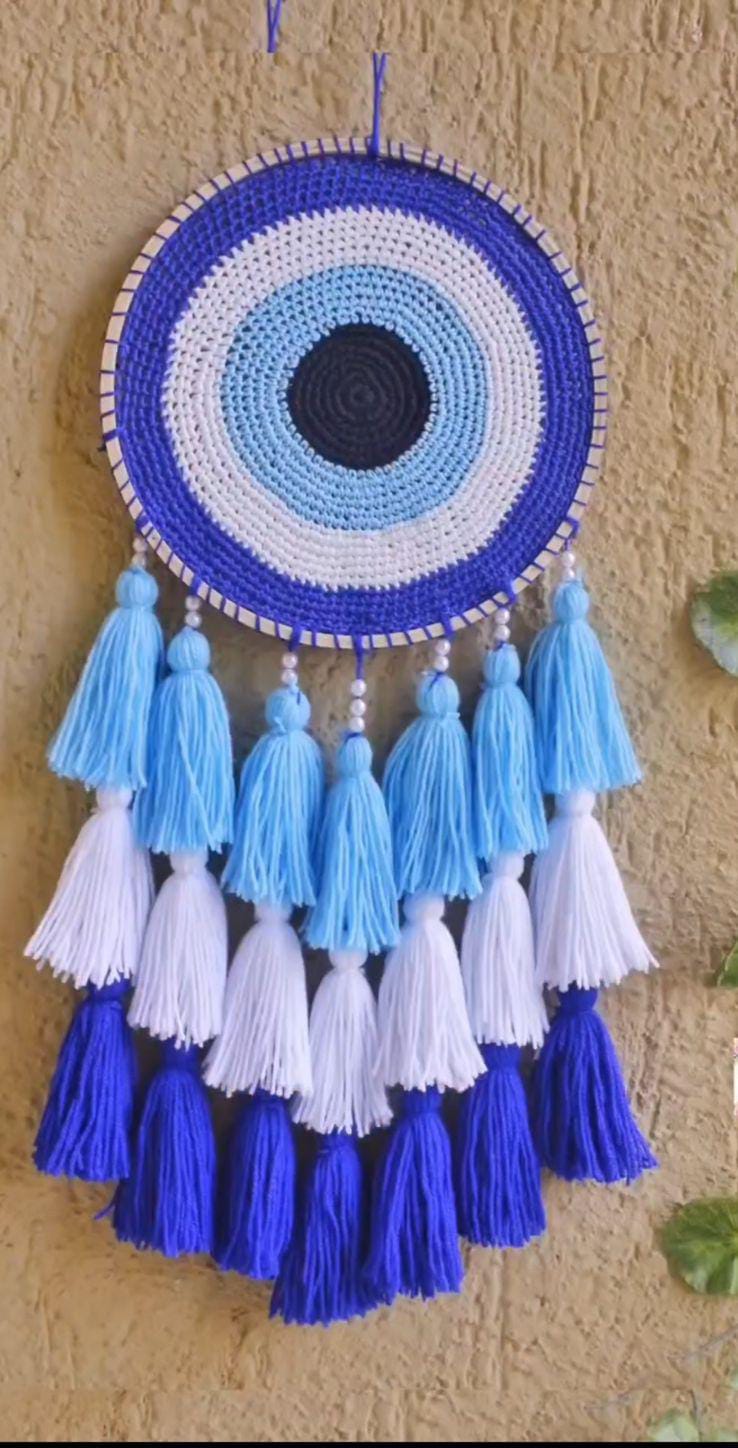 Guardian Gaze Handcrafted Evil Eye Hoop dream catcher