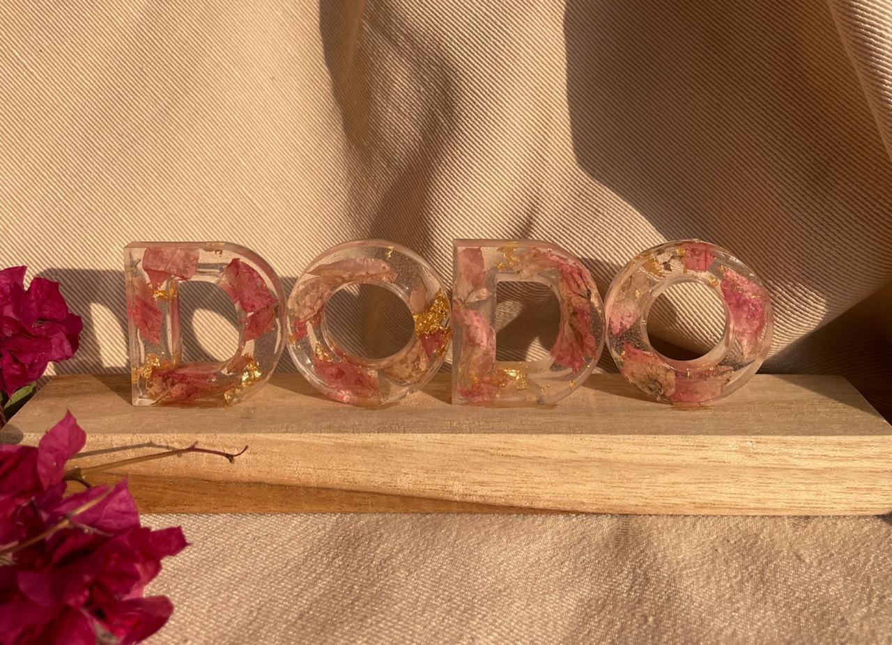 Dazzling Dodo Resin Alphabets