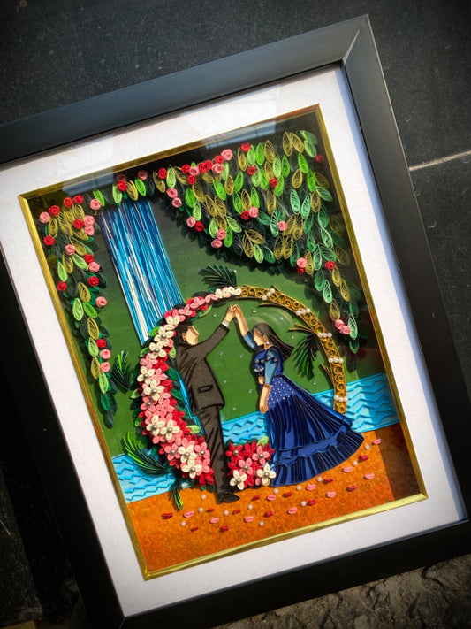 Artful couple Quilling Frame