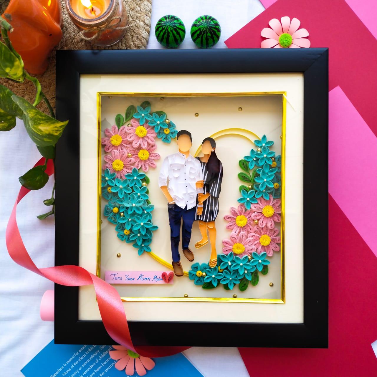 Quilling Masterpiece Couple Portraits