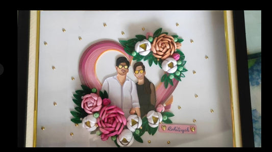 Eternal Bond Quilling Portrait