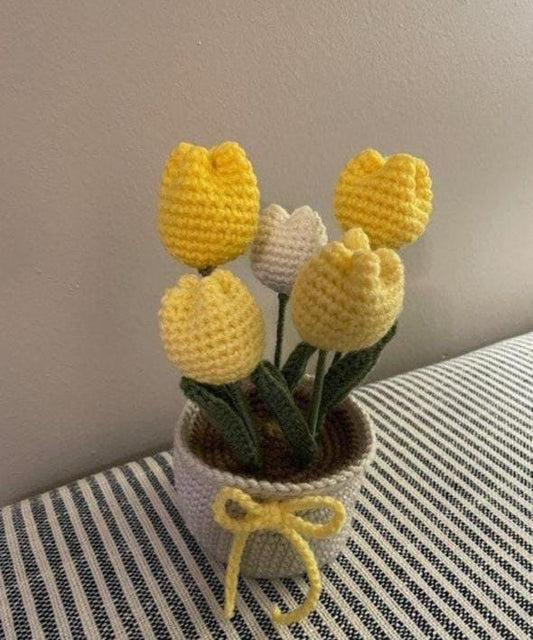 TulipTranquil Pot flower crochet