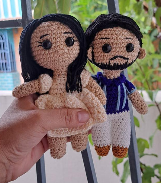 LoveWoven Pair Crochet Doll