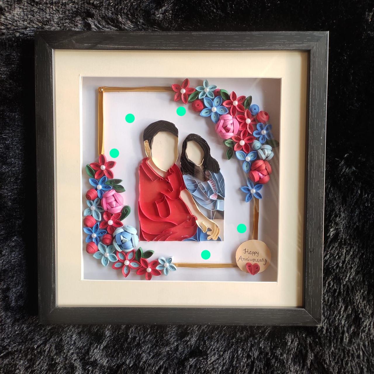 Lovers Quilling Keepsake