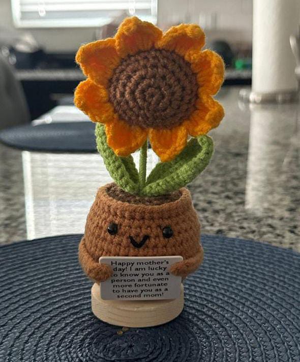 SunburstBloom Pot flower crochet