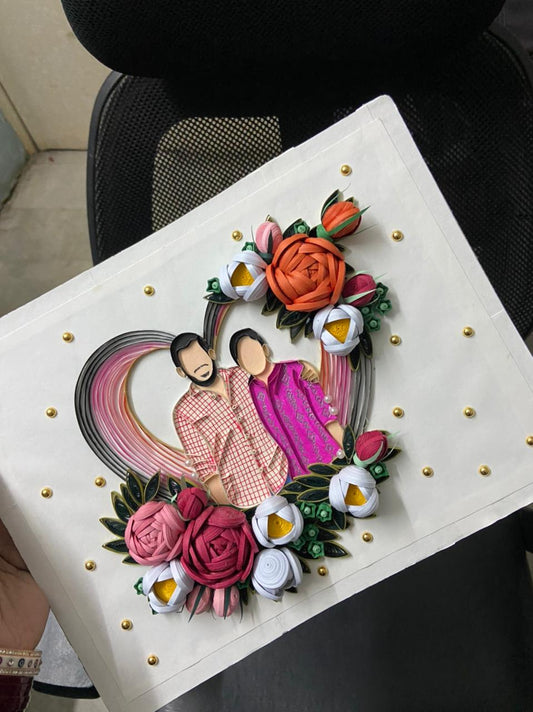 Handmade Eternal Love Quilling Frame