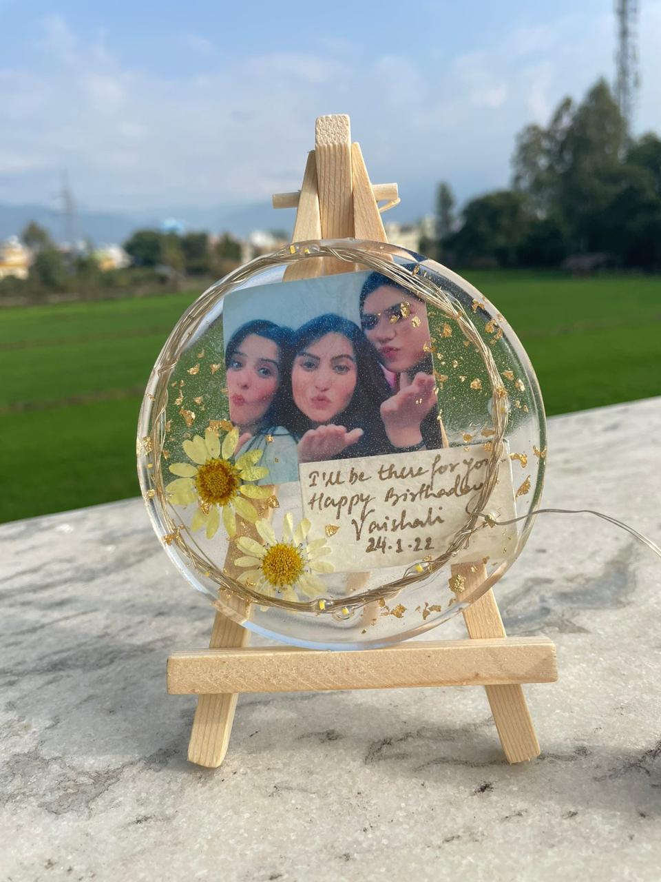 Friendship Blooms Resin Coaster