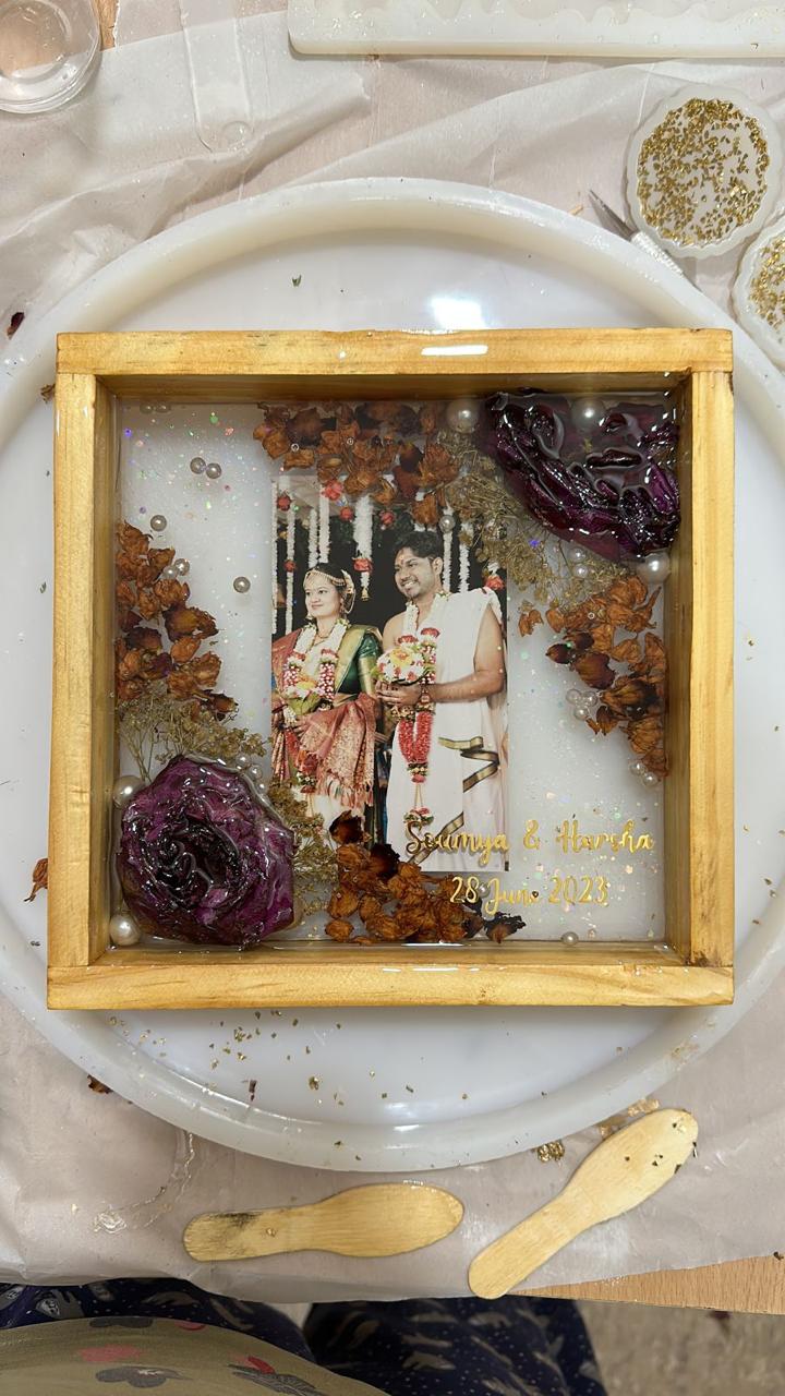 Eternal Devotion Varmala Preservation Resin Frame