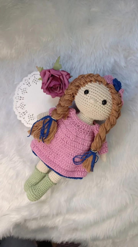 Happy Thread Hand Knitted Cotton Spectacular Charm - Crochet Handmade Doll