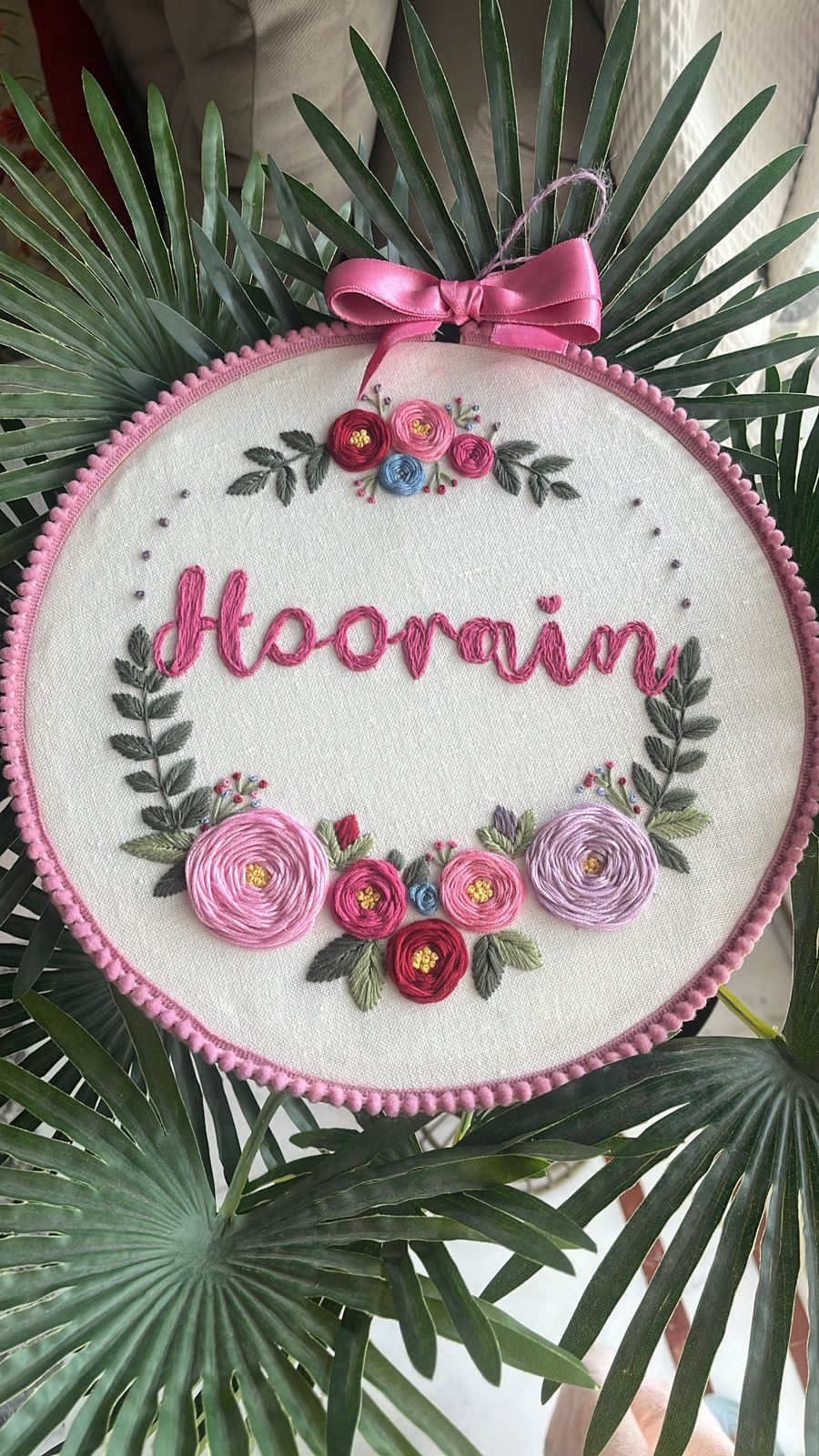 Ethereal Embrace Embroidered  Hoop art