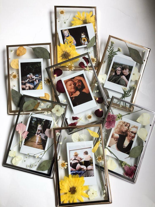 Timeless Blossoms Vintage Golden Frames